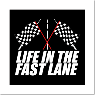 Life In The Fast Lane Mechanic Car Lover Enthusiast Gift Idea  Posters and Art